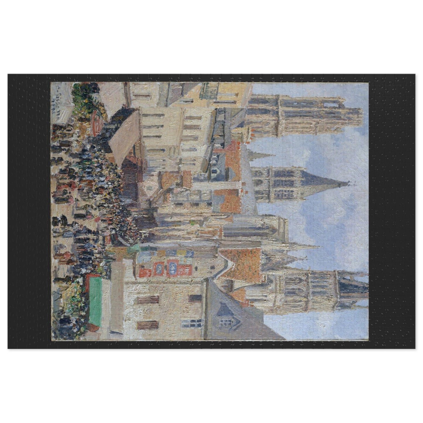 Pissarro's "Rue de l'Epicerie, Rouen" - 1000pc Jigsaw Puzzle