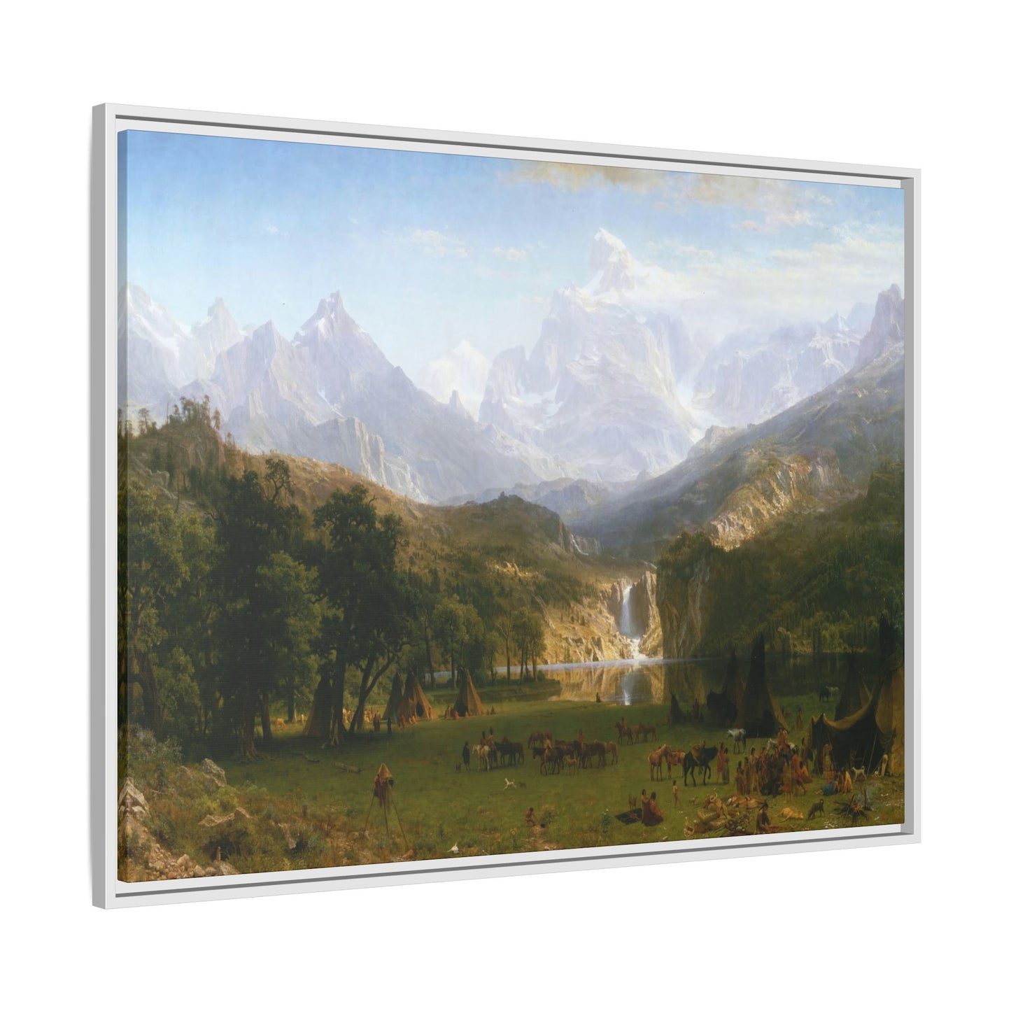 Bierstadt, Albert - The Rocky Mountains, Lander’s Peak (1863) - Matte Canvas, Framed