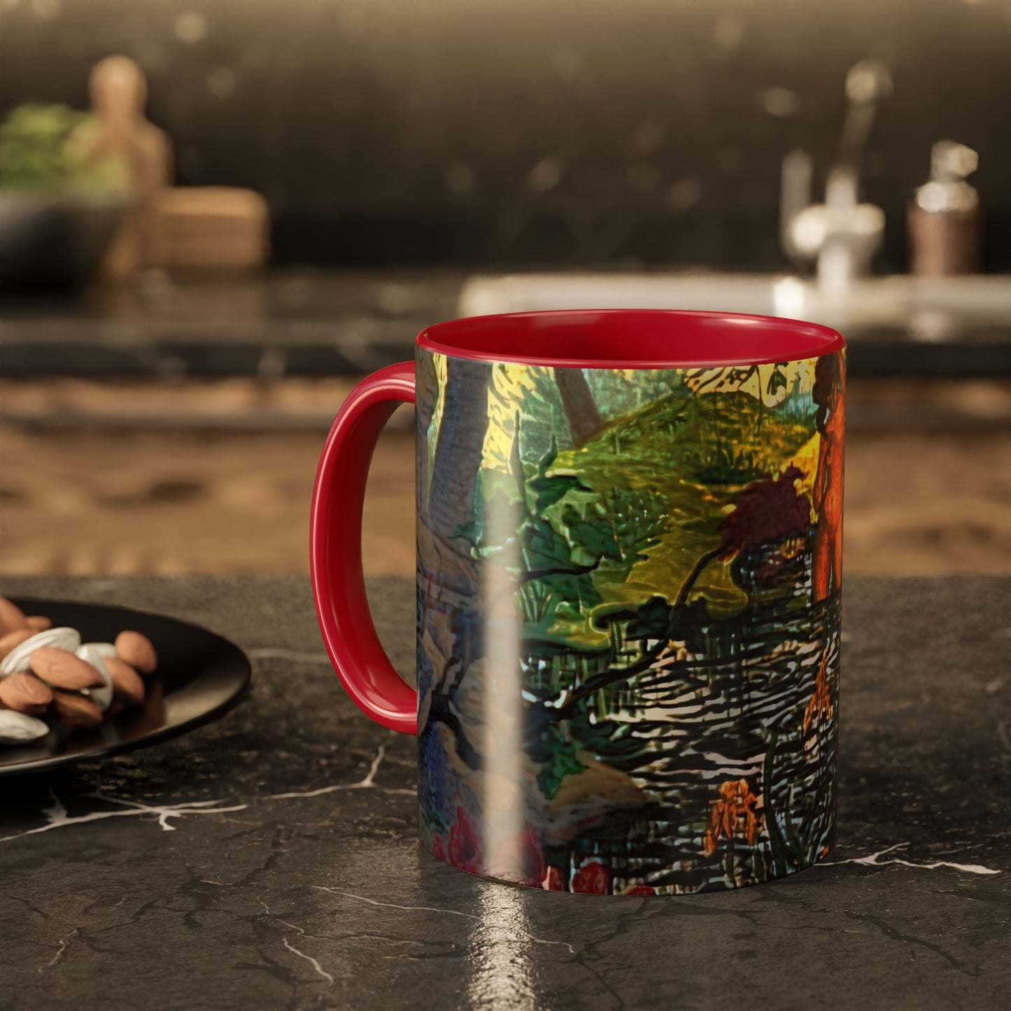 Ranson, Paul - The Lotus Bather (1906) - Colorful Accent Mugs