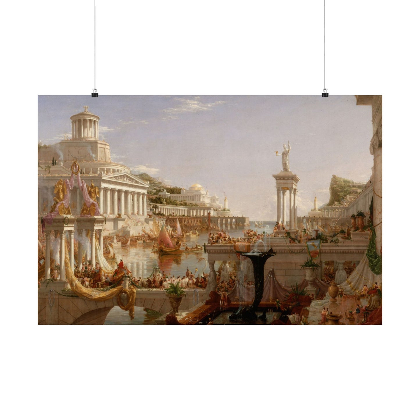 Cole. Thomas - The Course of Empire: The Consummation of Empire (1836) - Satin Posters