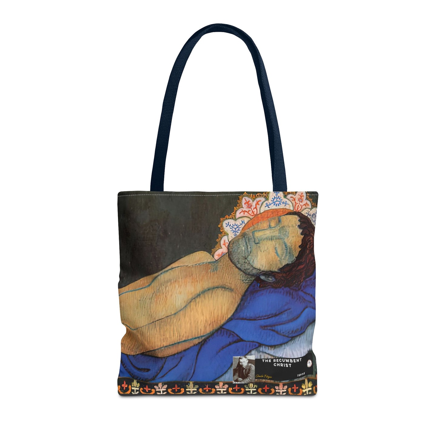 Filiger, Charles - The Recumbent Christ (1895) - Tote Bag