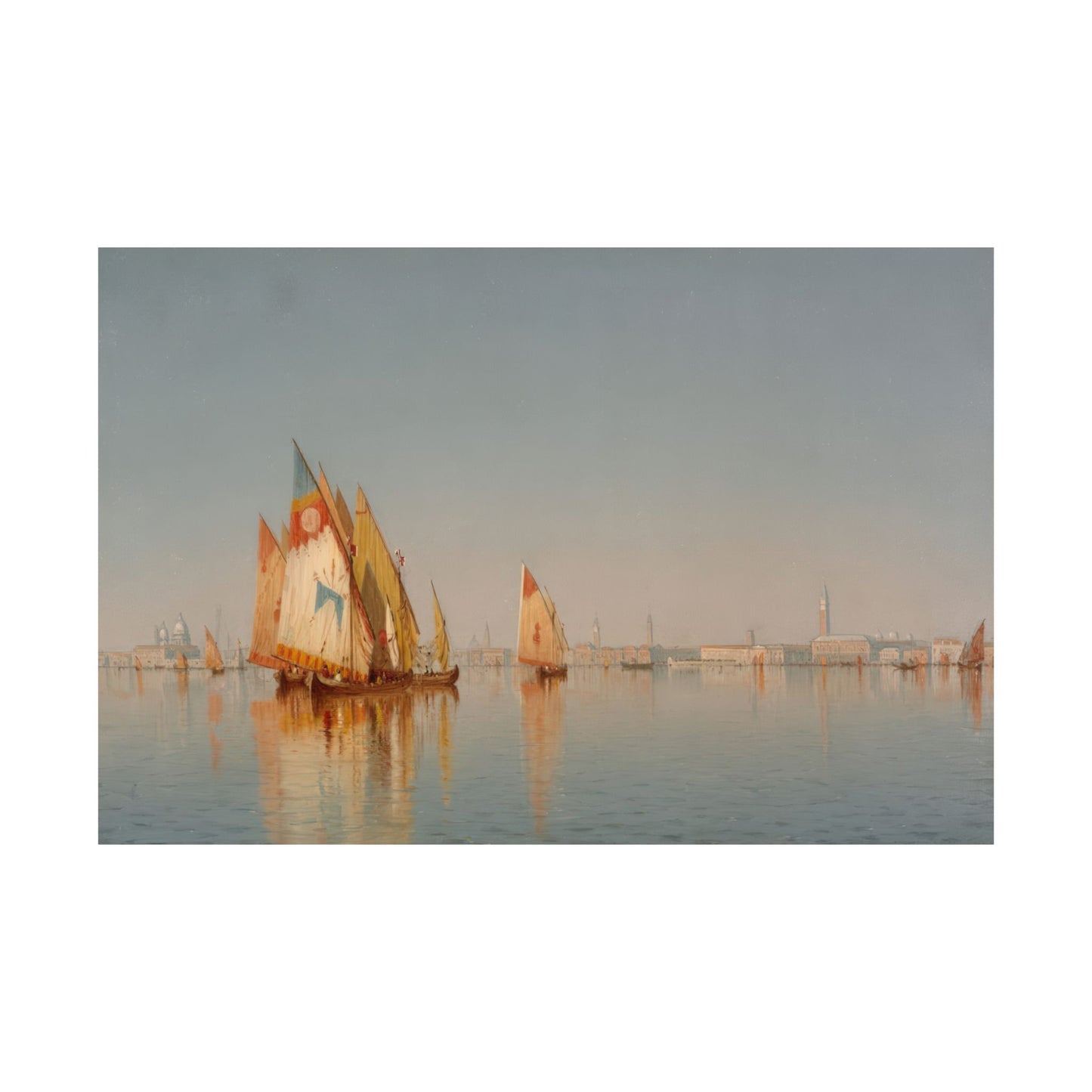 Gifford, Sanford Robinson - Venetian Sails: A Study (1873) - Satin Posters