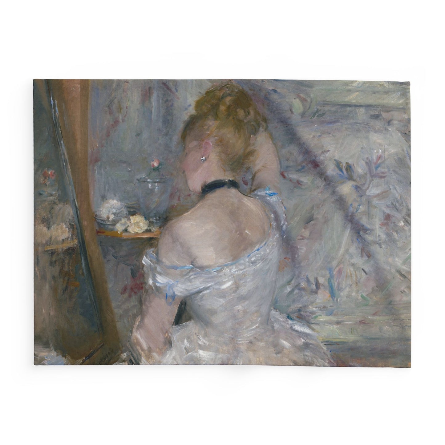 Morisot, Berthe - Woman at Her Toilette (1880) - Arctic Fleece Blanket