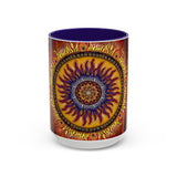 Solar Disc Mandala - Colorful Accent Mugs