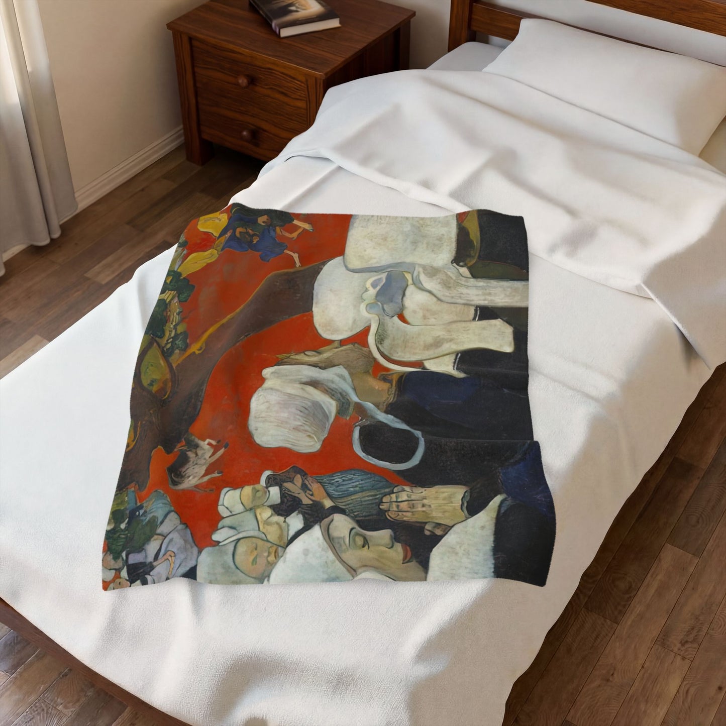Gauguin, Paul - Vision of the Sermon (Jacob Wrestling with the Angel) (1888) - Velveteen Plush Blanket