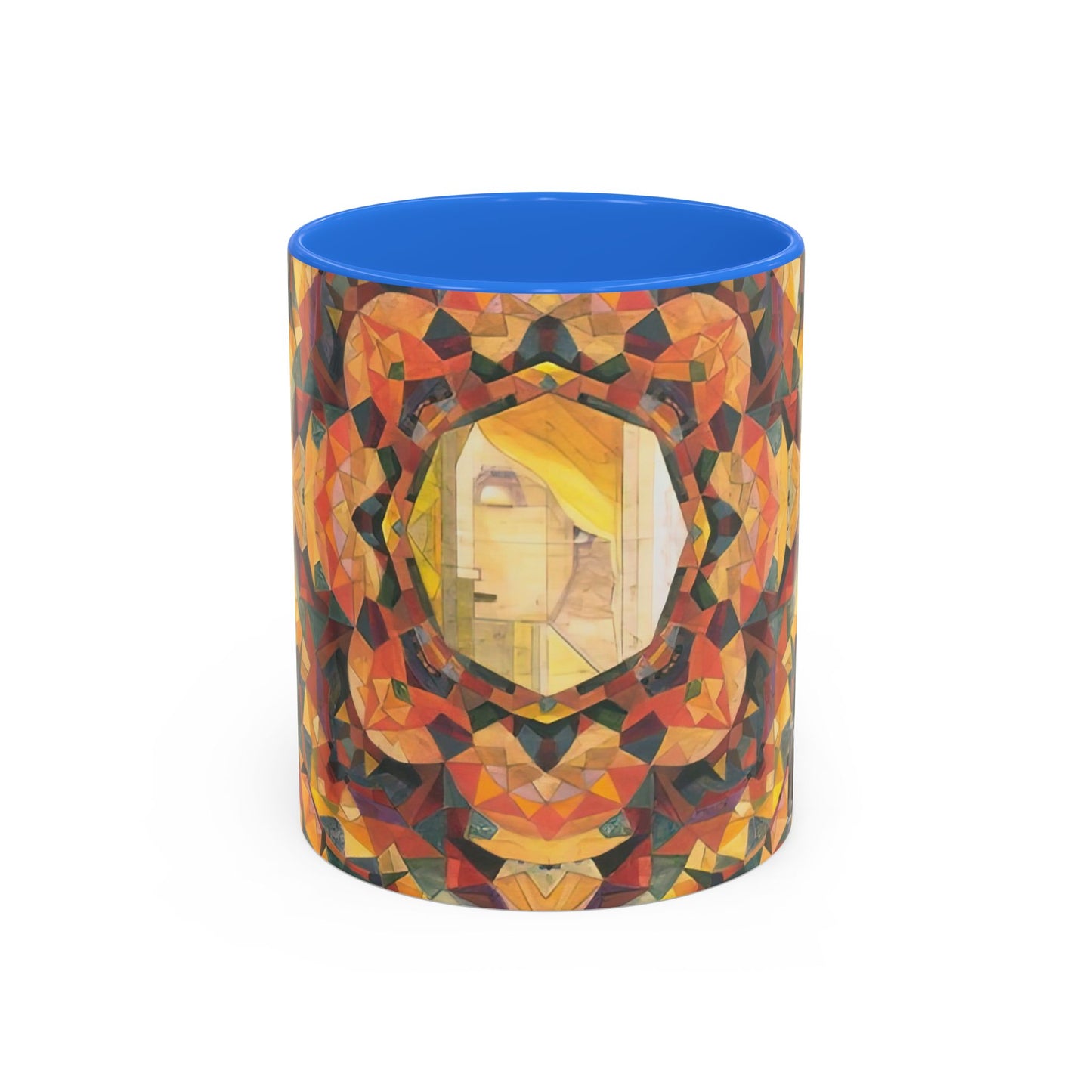 Filiger, Charles - Woman’s Head with Closed Eyes (1893) - Colorful Accent Mugs
