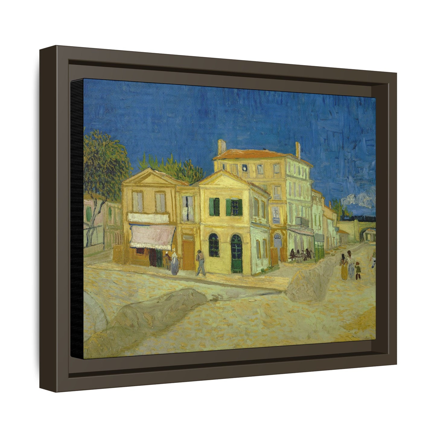 Van Gogh, Vincent - The Yellow House (1888) - Matte Canvas, Framed