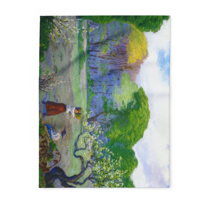 Ranson, Paul - Picking Flowers (1890) - Arctic Fleece Blanket