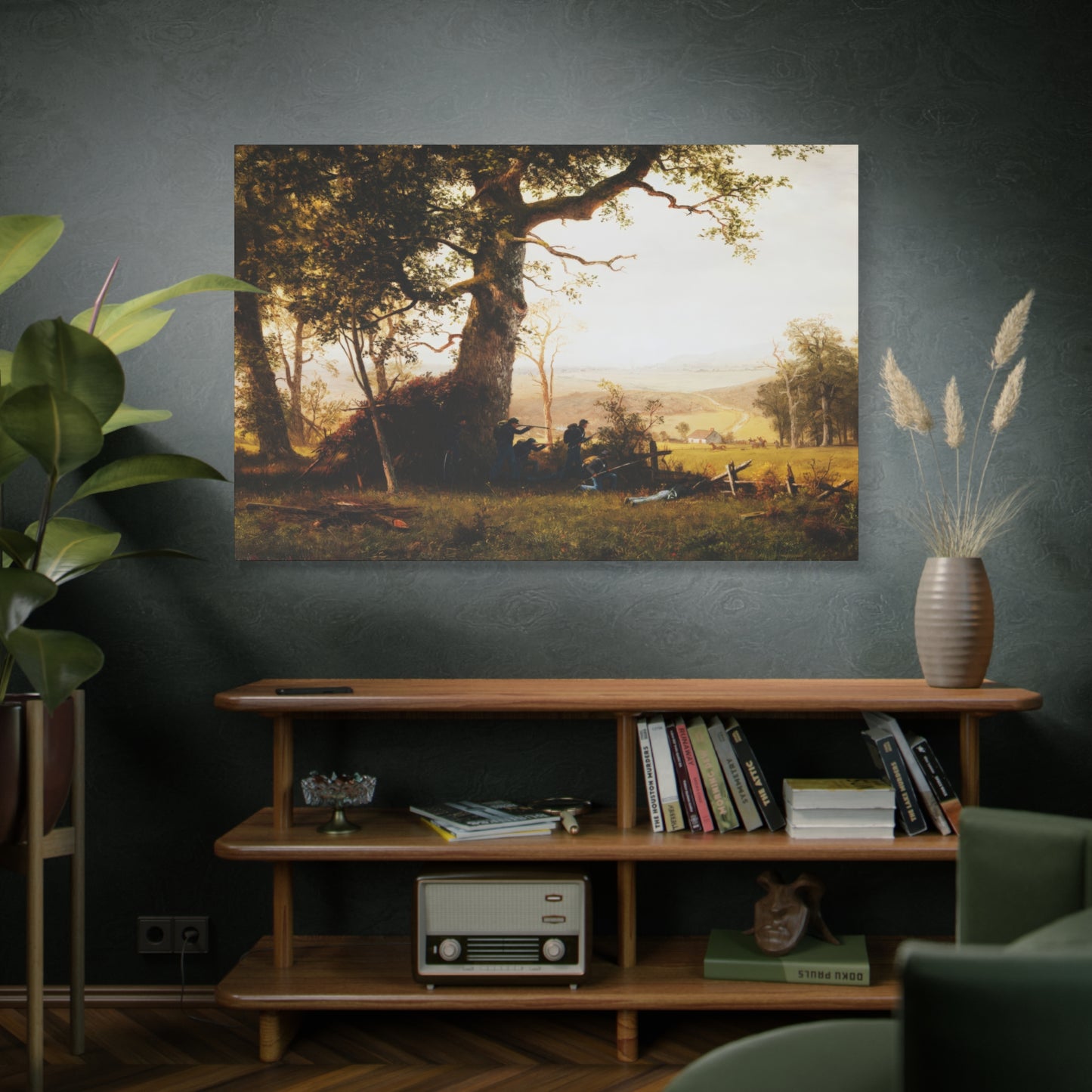 Bierstadt, Albert -  Guerrilla Warfare (1861) - Canvas Block, unframed