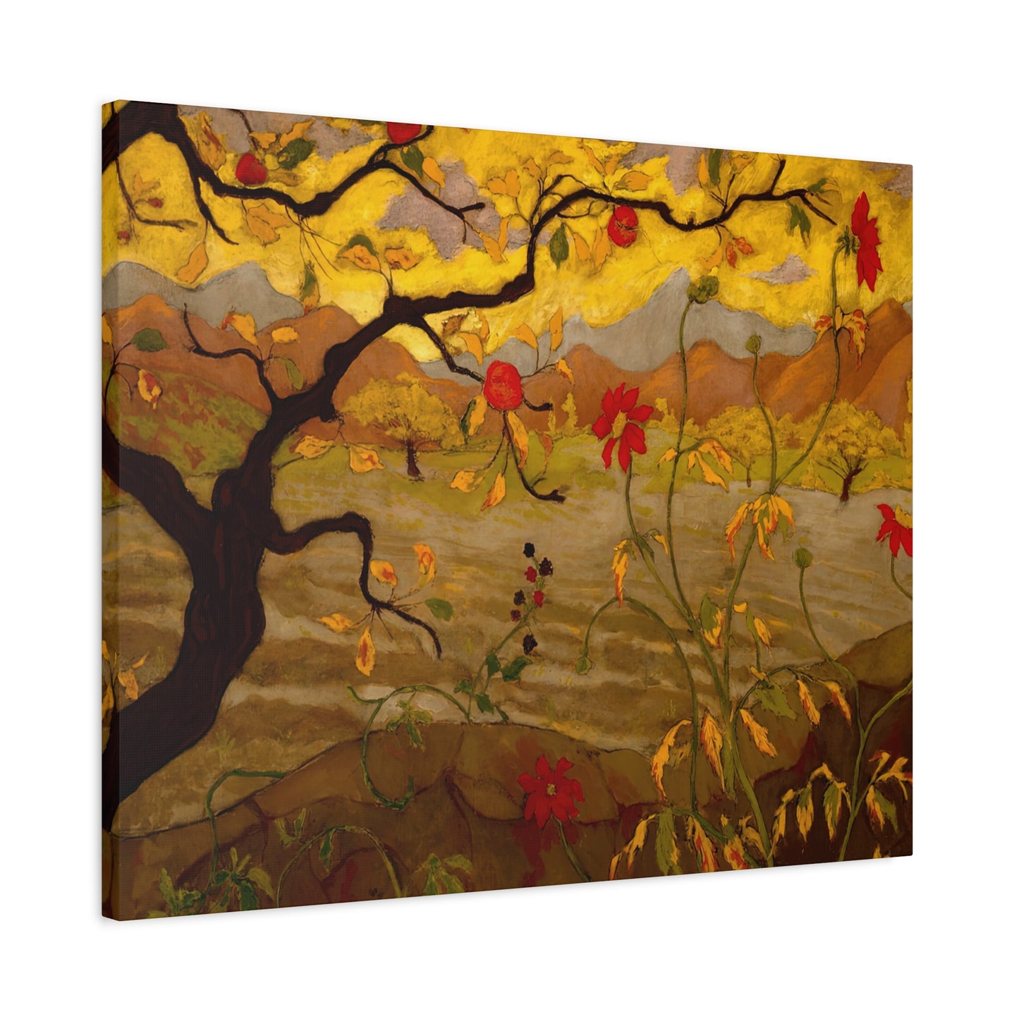 Ranson, Paul - Apple Tree with Red Fruit (1902) - Canvas Block, unframed