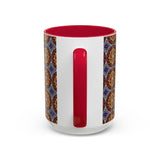 Solar Disc Mandala - Colorful Accent Mugs