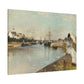 Morisot, Berthe - The Harbor at Lorient (1869) - Canvas Block, unframed