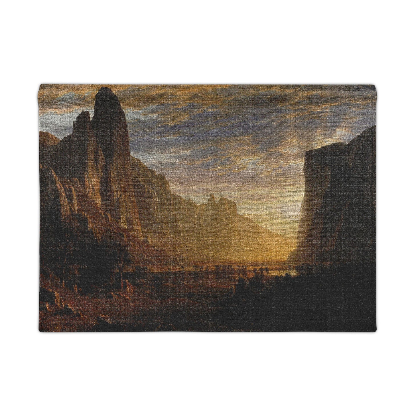 Bierstadt, Albert - Looking Down Yosemite Valley (1865) - Woven Wall Tapestry