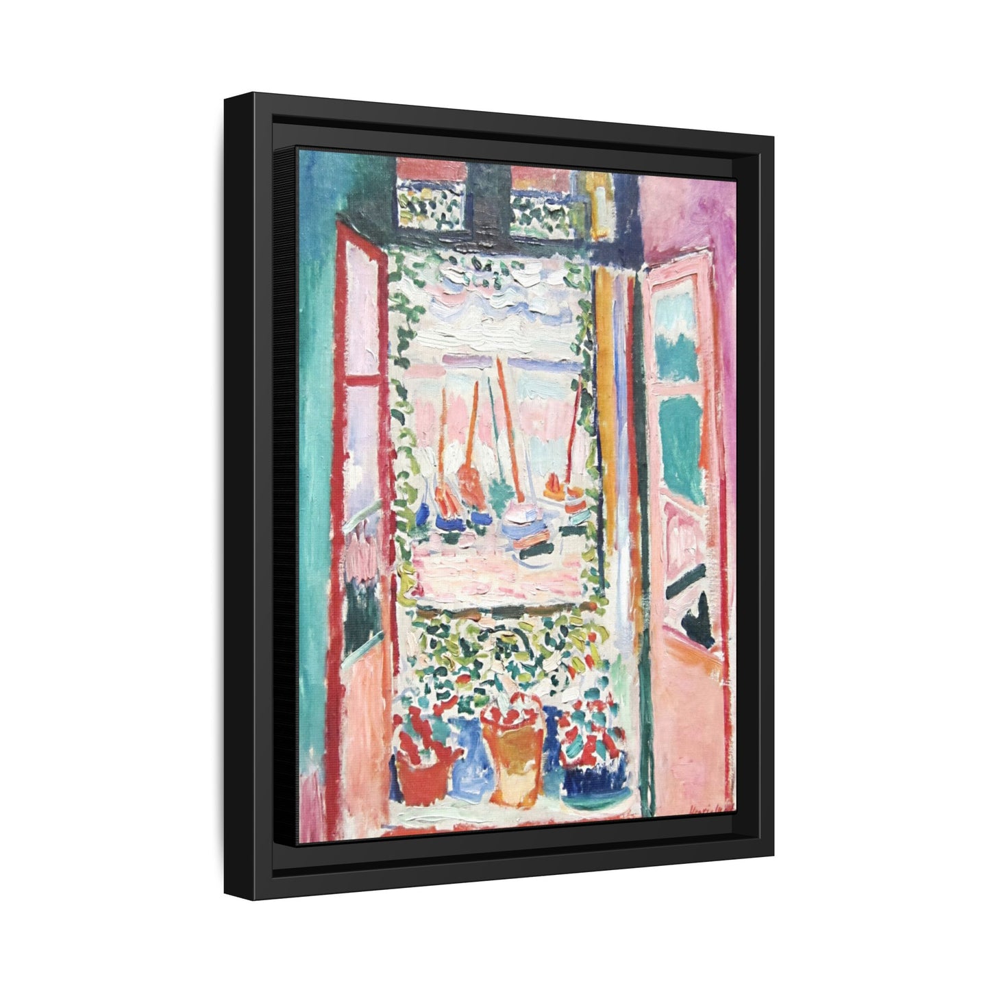Matisse, Henri - Open Window, Collioure (1905) - Matte Canvas, Framed