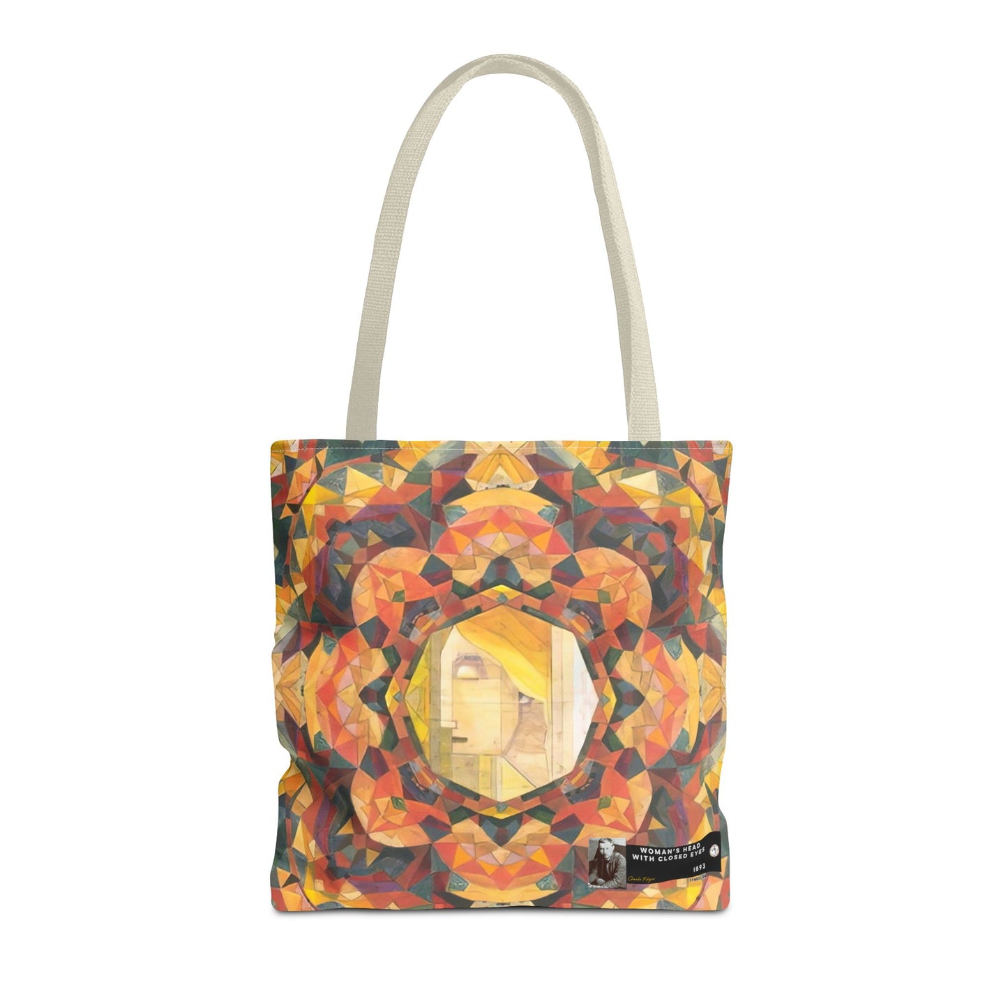 Filiger, Charles - Woman’s Head with Closed Eyes (1893) - Tote Bag