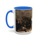 Courbet, Gustave - The Painter’s Studio (1855) - Colorful Accent Mugs