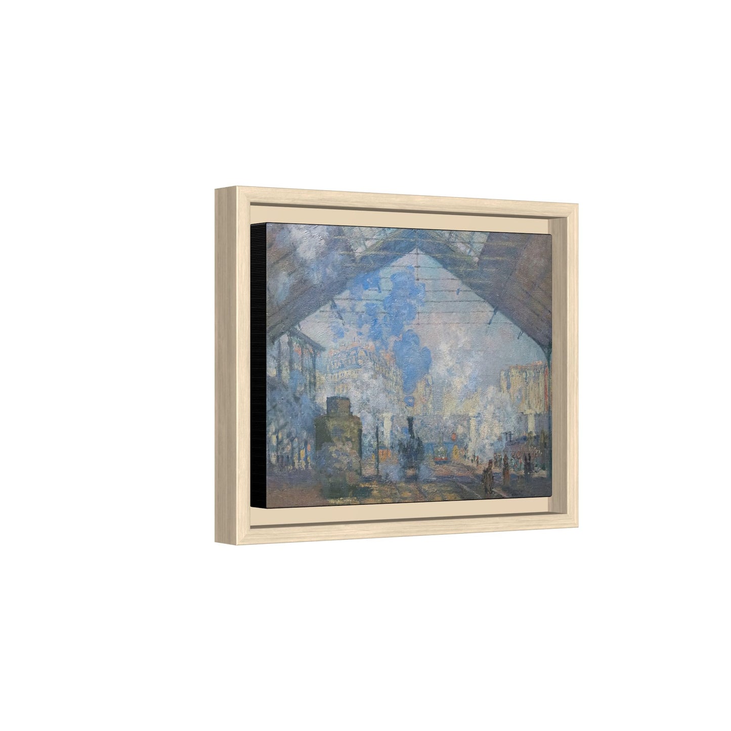 Monet, Claude - Le Gare Saint-Lazare (1877) - Matte Canvas, Framed