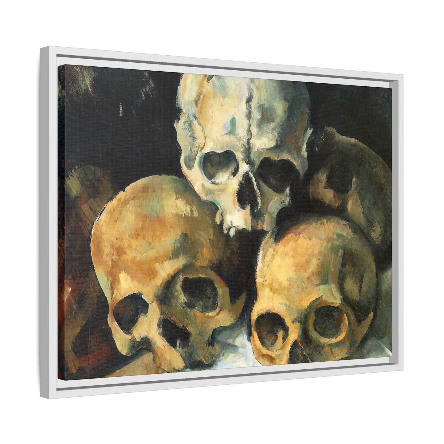 Cézanne, Paul - Pyramid of Skulls (1901) - Matte Canvas, Framed