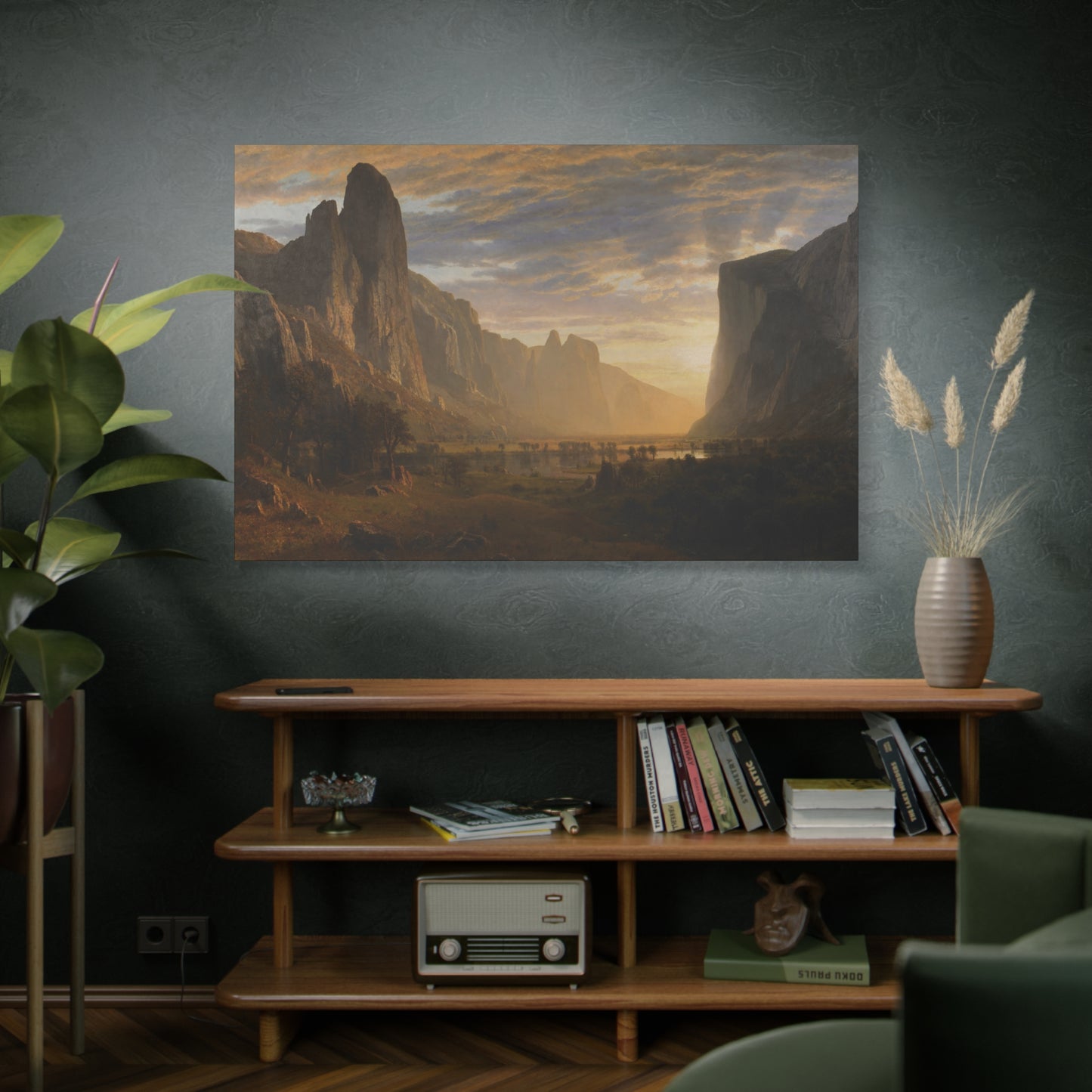 Bierstadt, Albert - Looking Down Yosemite Valley (1865) - Canvas Block, unframed