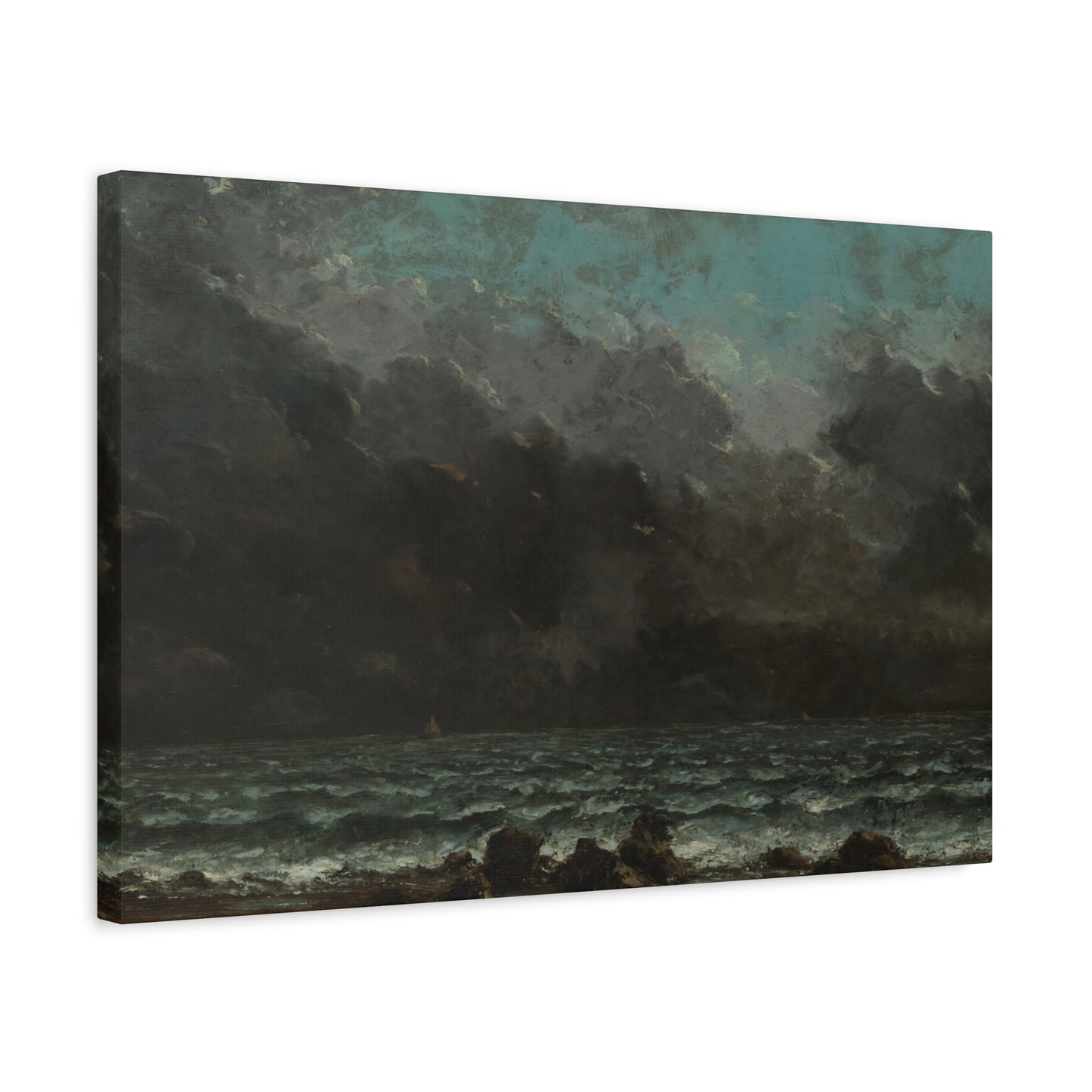 Courbet, Gustave - The Sea (1865) - Canvas Block, unframed