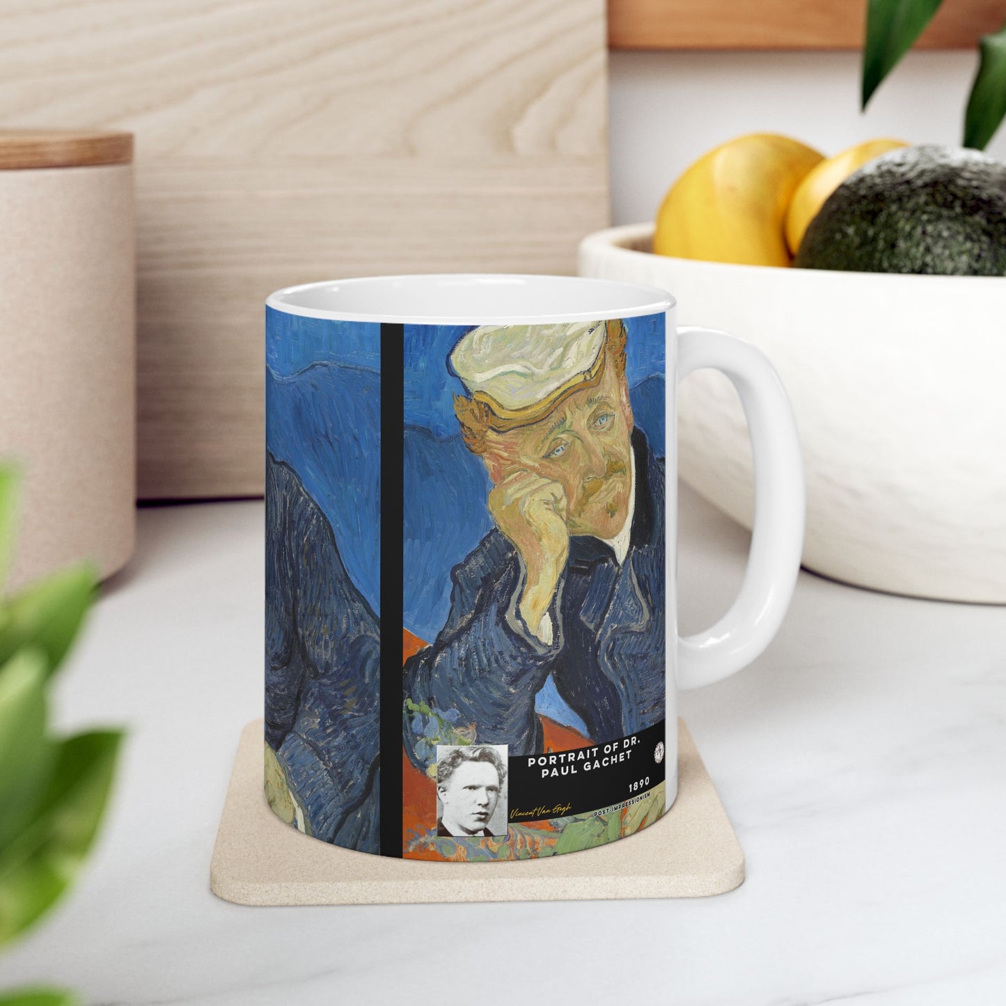 Van Gogh, Vincent - Portrait of Dr. Paul Gachet (1890) - Ceramic Mug
