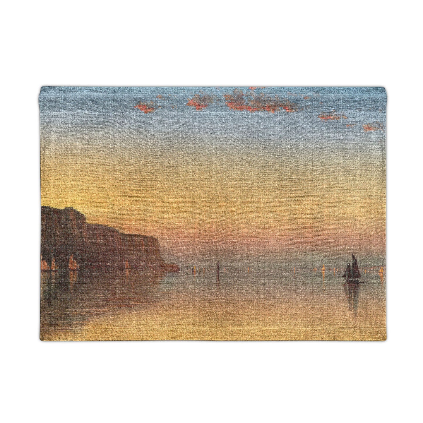 Gifford, Sanford Robinson -  Sunset on the Pallisades of the Hudson  (1879) - Woven Wall Tapestry