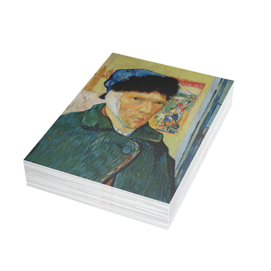 Van Gogh, Vincent - Self Portrait with Bandaged Ear (1889) - Postcard Bundles with Envelopes Included