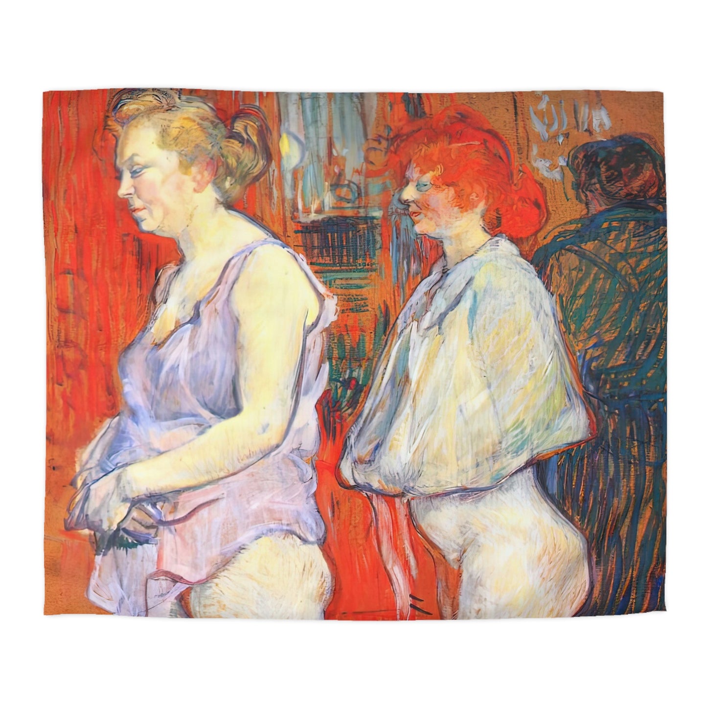Toulouse-Lautrec, Henri - The Medical Inspection (1894) - Microfiber Duvet Cover
