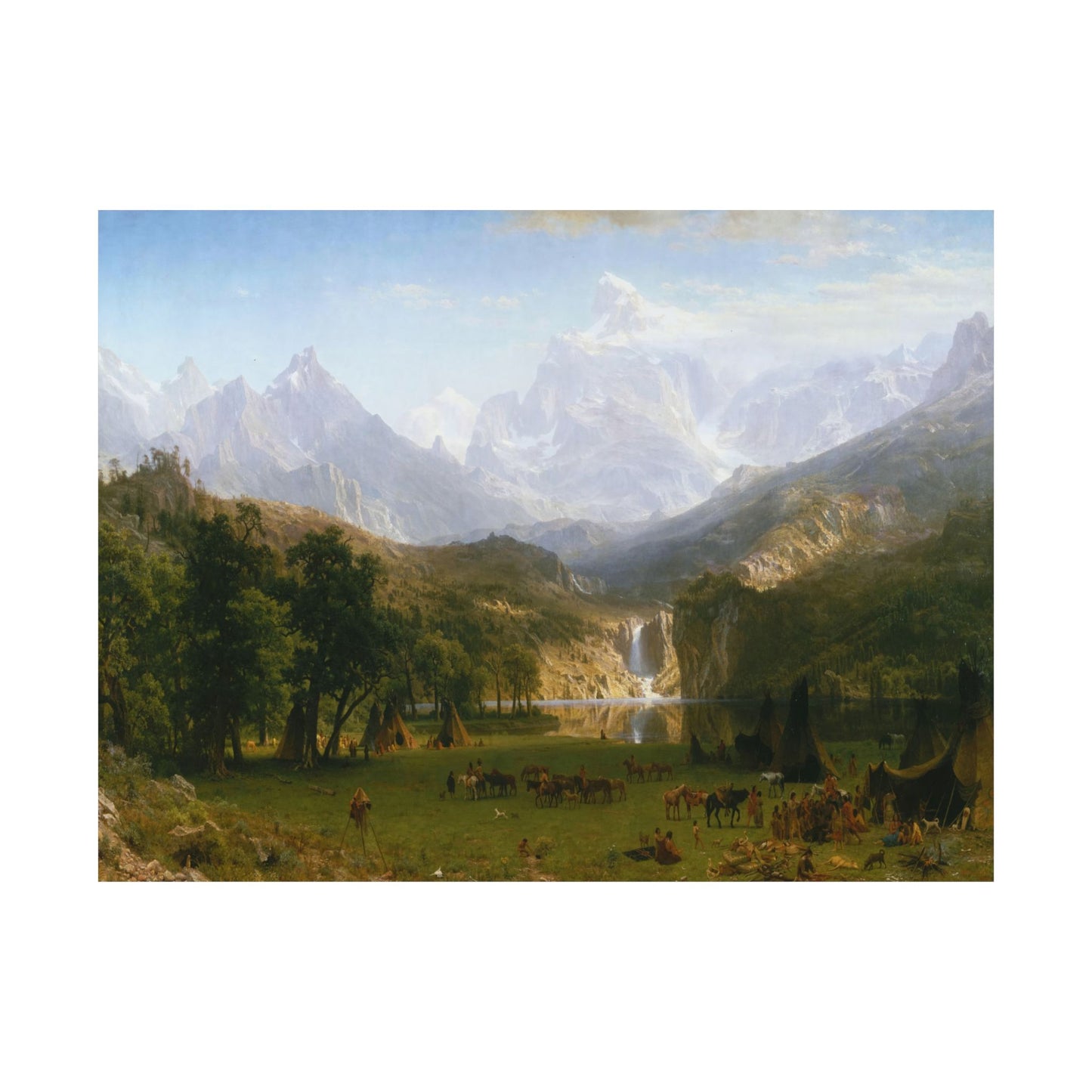 Bierstadt, Albert - The Rocky Mountains, Lander’s Peak (1863) - Satin Posters