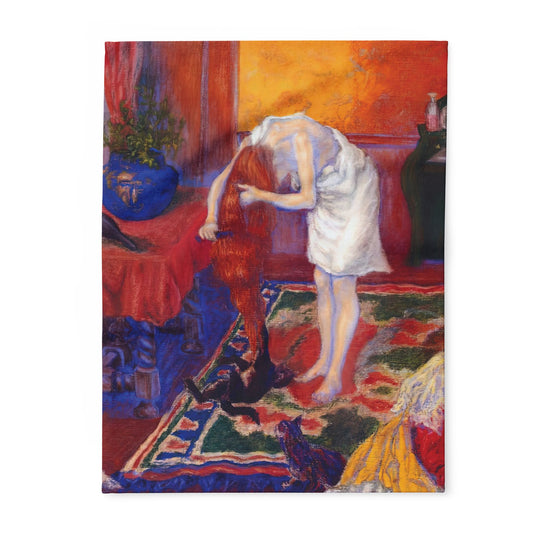 Ranson, Paul - The Golden Head of Hair (1909) - Arctic Fleece Blanket