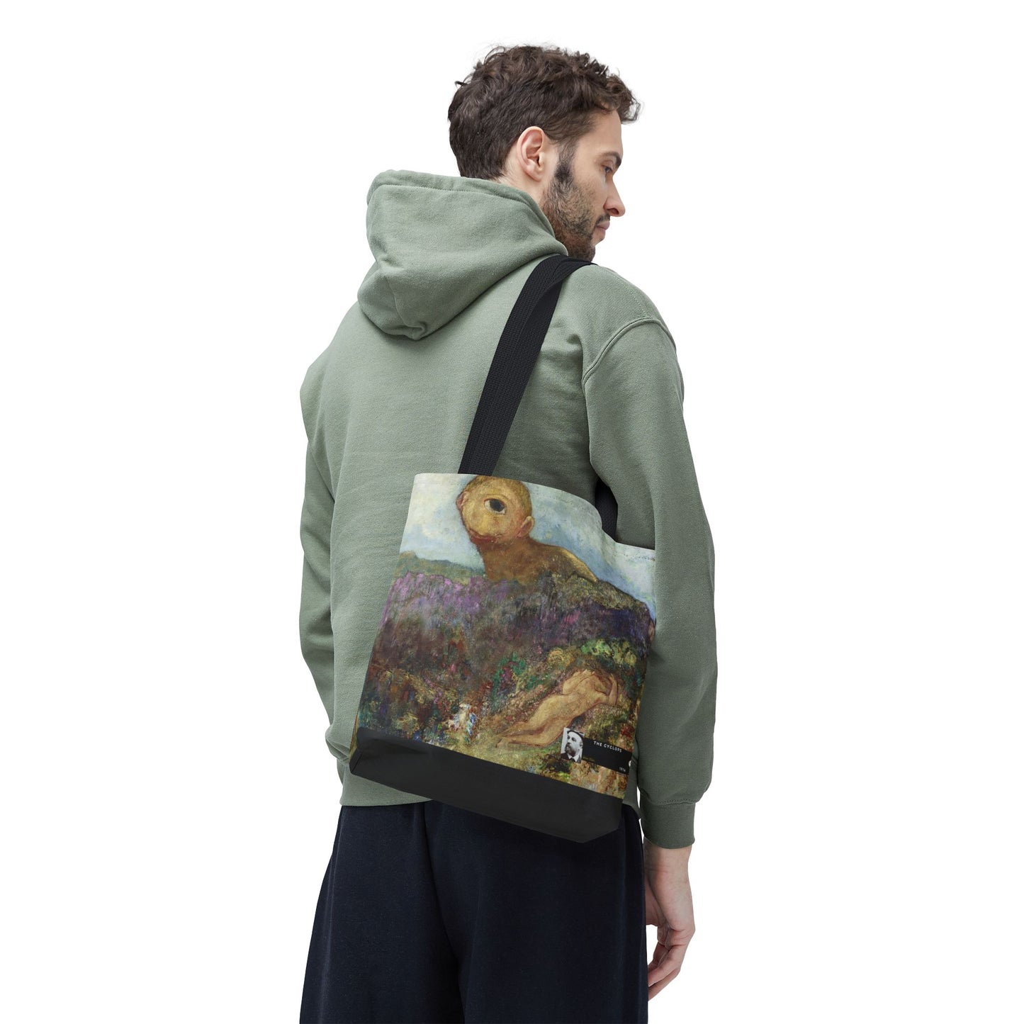 Redon, Odilon - The Cyclops (1914) - Tote Bag