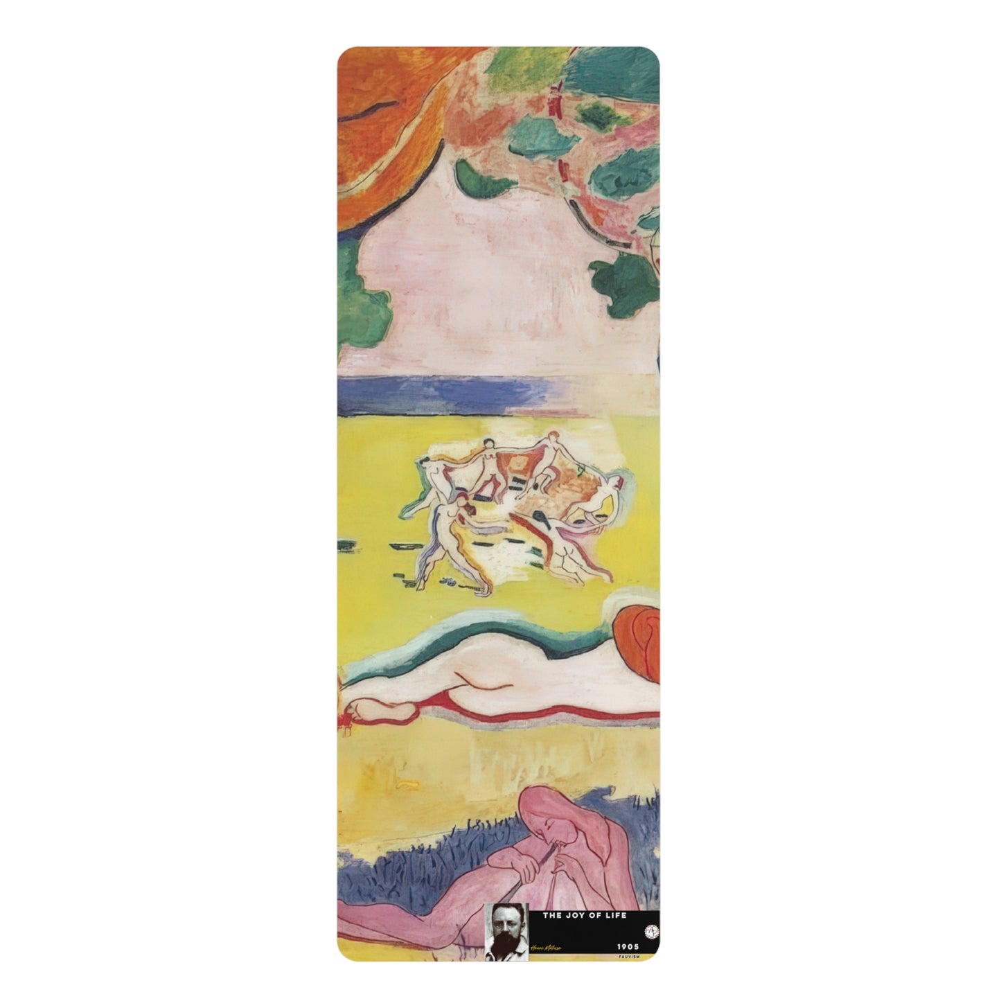 Matisse, Henri - The Joy of Life (1905) - Rubber Yoga Mat