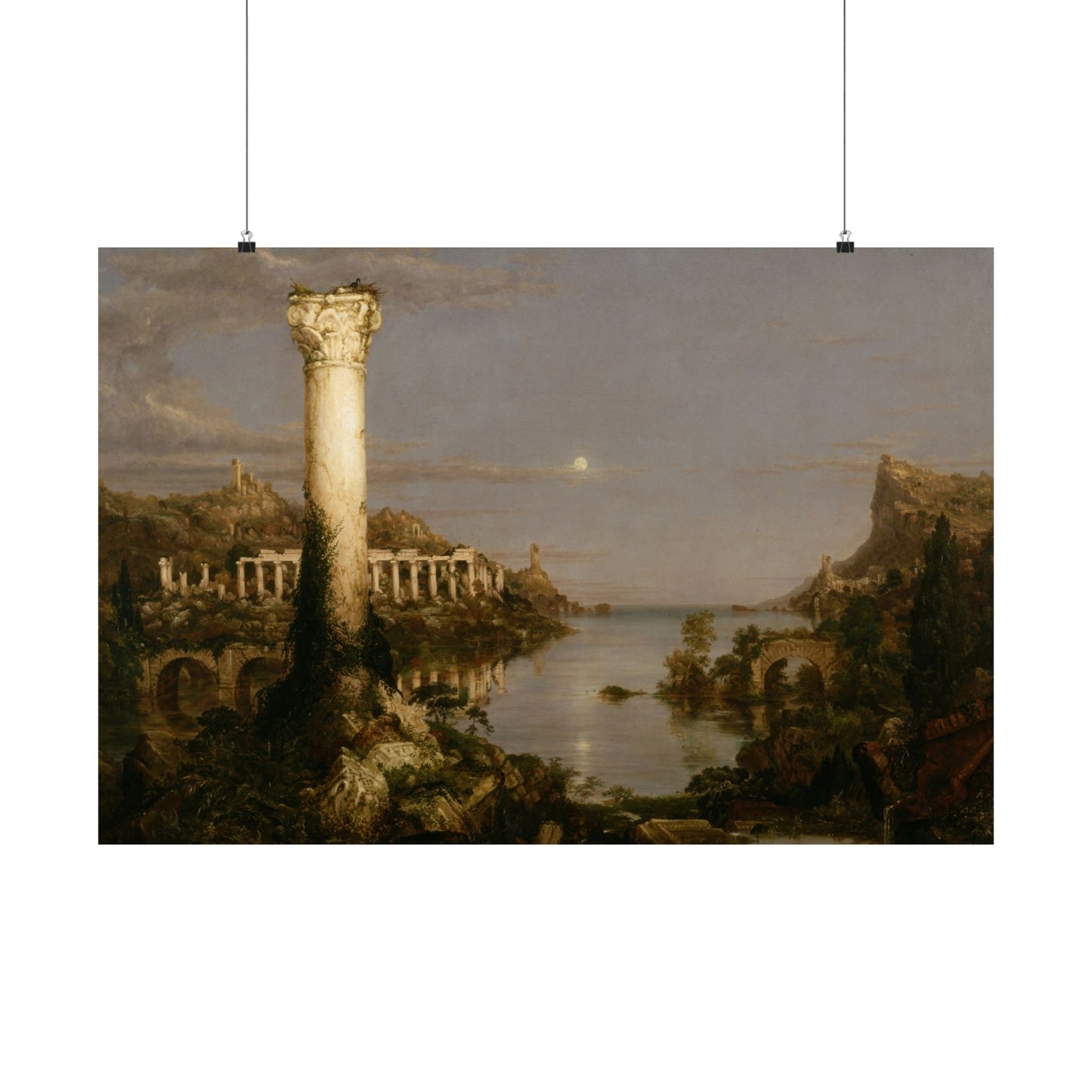 Cole. Thomas - The Course of Empire: Desolation (1836) - Satin Posters