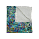 Melek Taus Mandala - Crushed Velvet Blanket