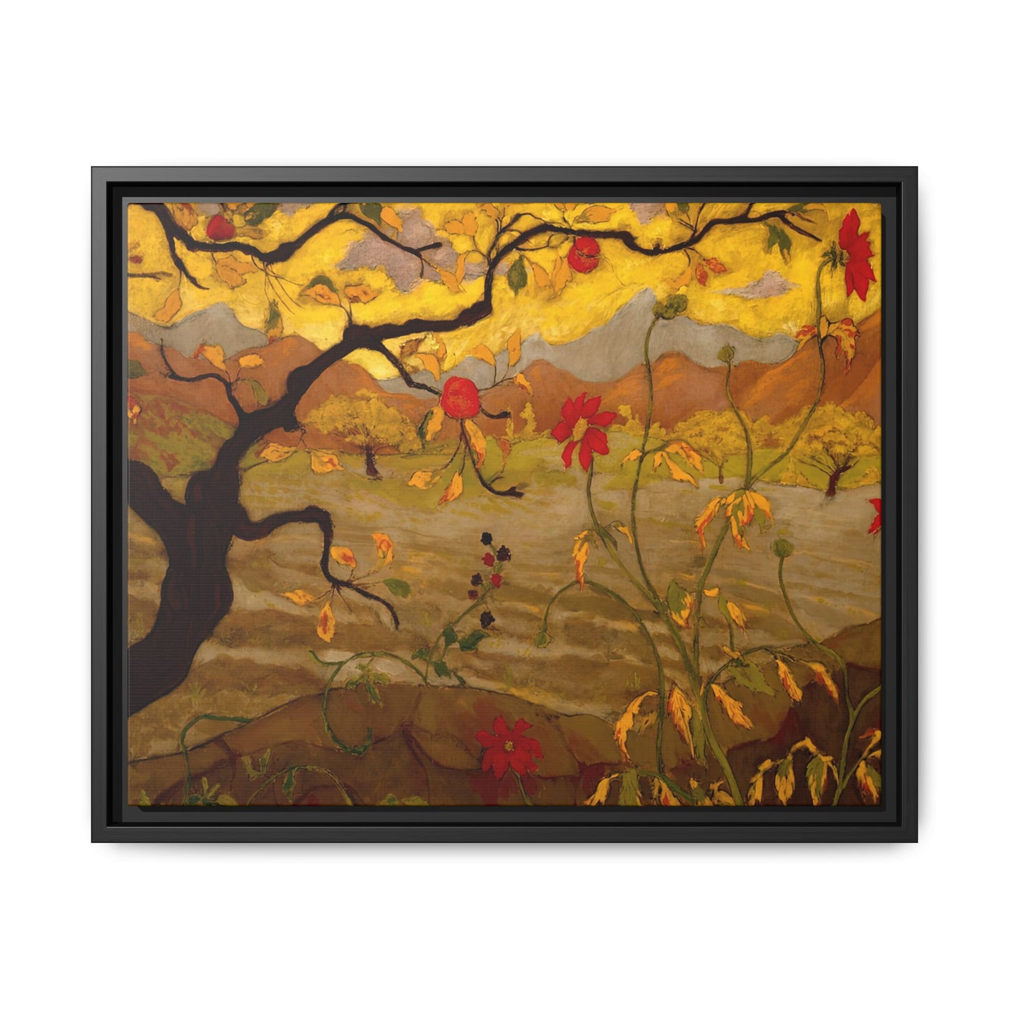 Ranson, Paul - Apple Tree with Red Fruit (1902) - Matte Canvas, Framed