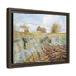 Pissarro, Camille - Hoarfrost (1873) - Matte Canvas, Framed