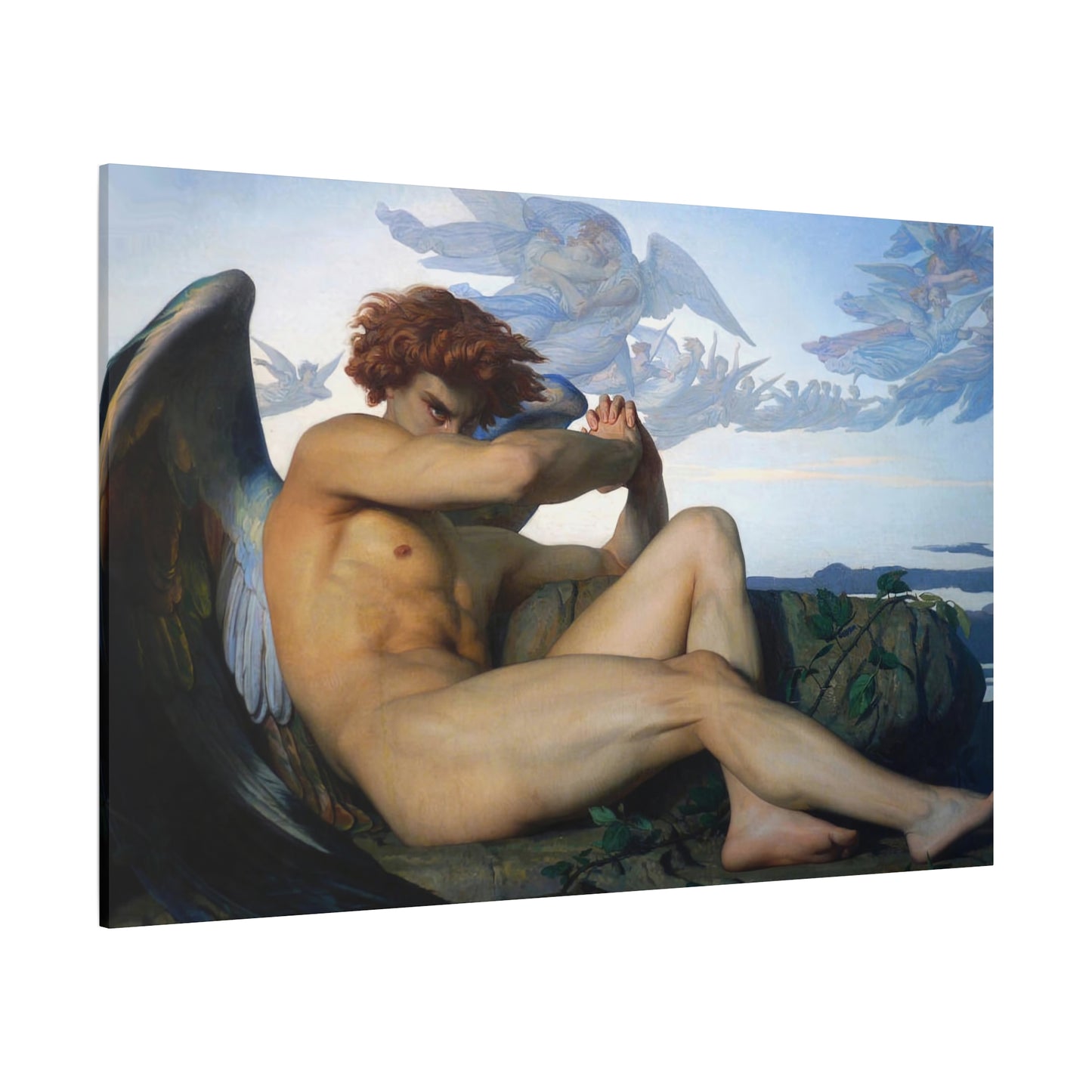 Cabanel, Alexandre - The Fallen Angel (1847) - Canvas Block, unframed