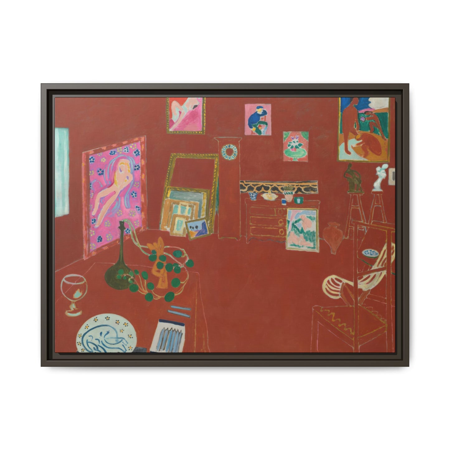 Matisse, Henri - The Red Studio (1911) - Matte Canvas, Framed