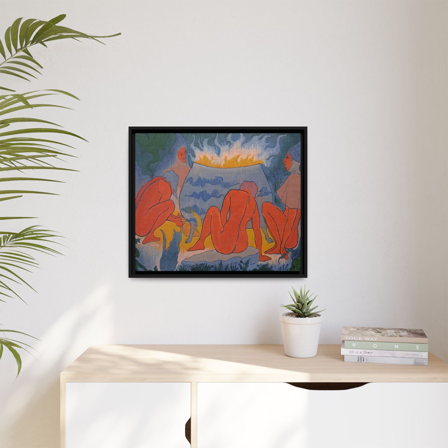 Ranson, Paul - Witches Around the Fire (1891) - Matte Canvas, Framed