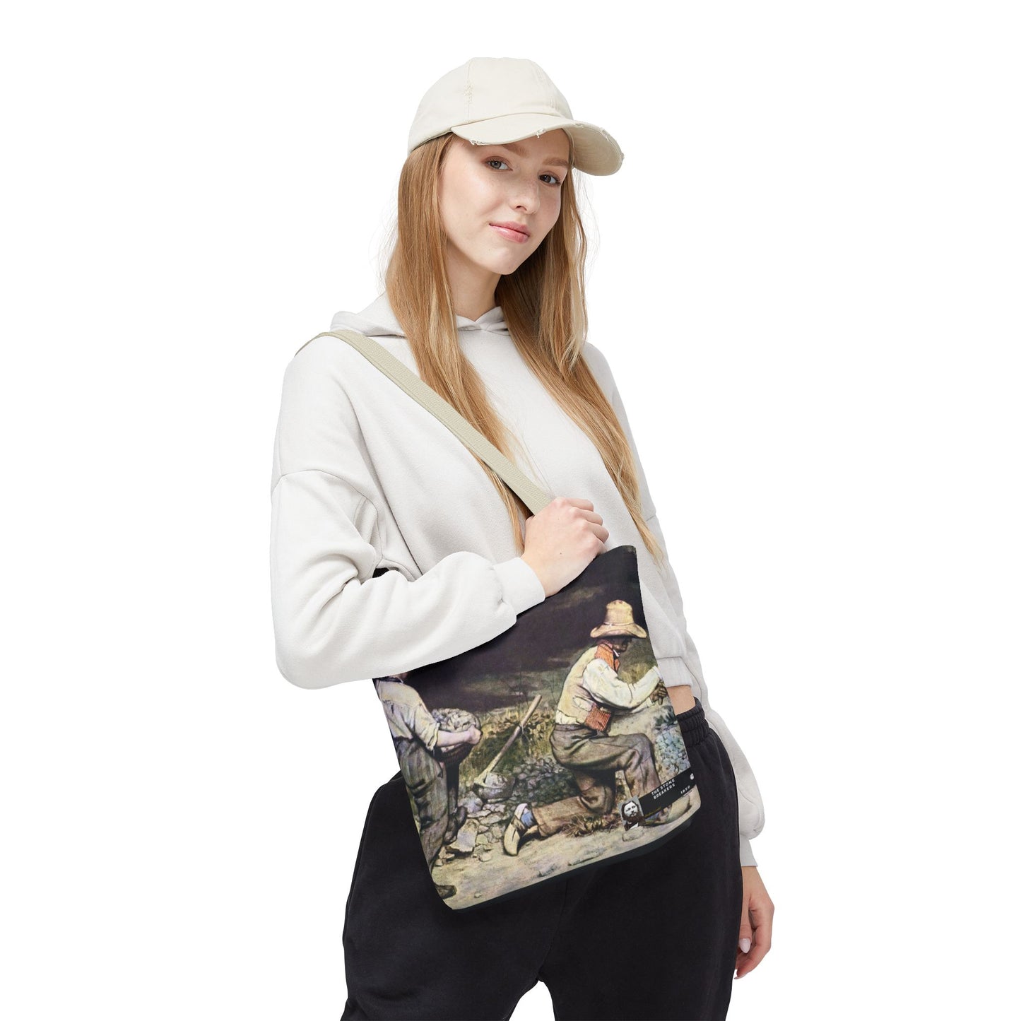Courbet, Gustave - The Stone Breakers (1850) - Tote Bag