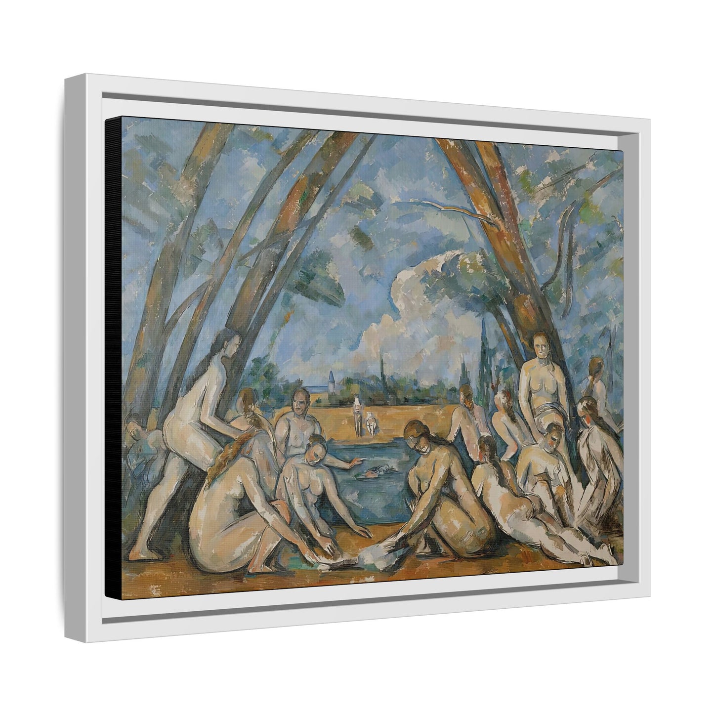 Cézanne, Paul - The Large Bathers (1906) - Matte Canvas, Framed