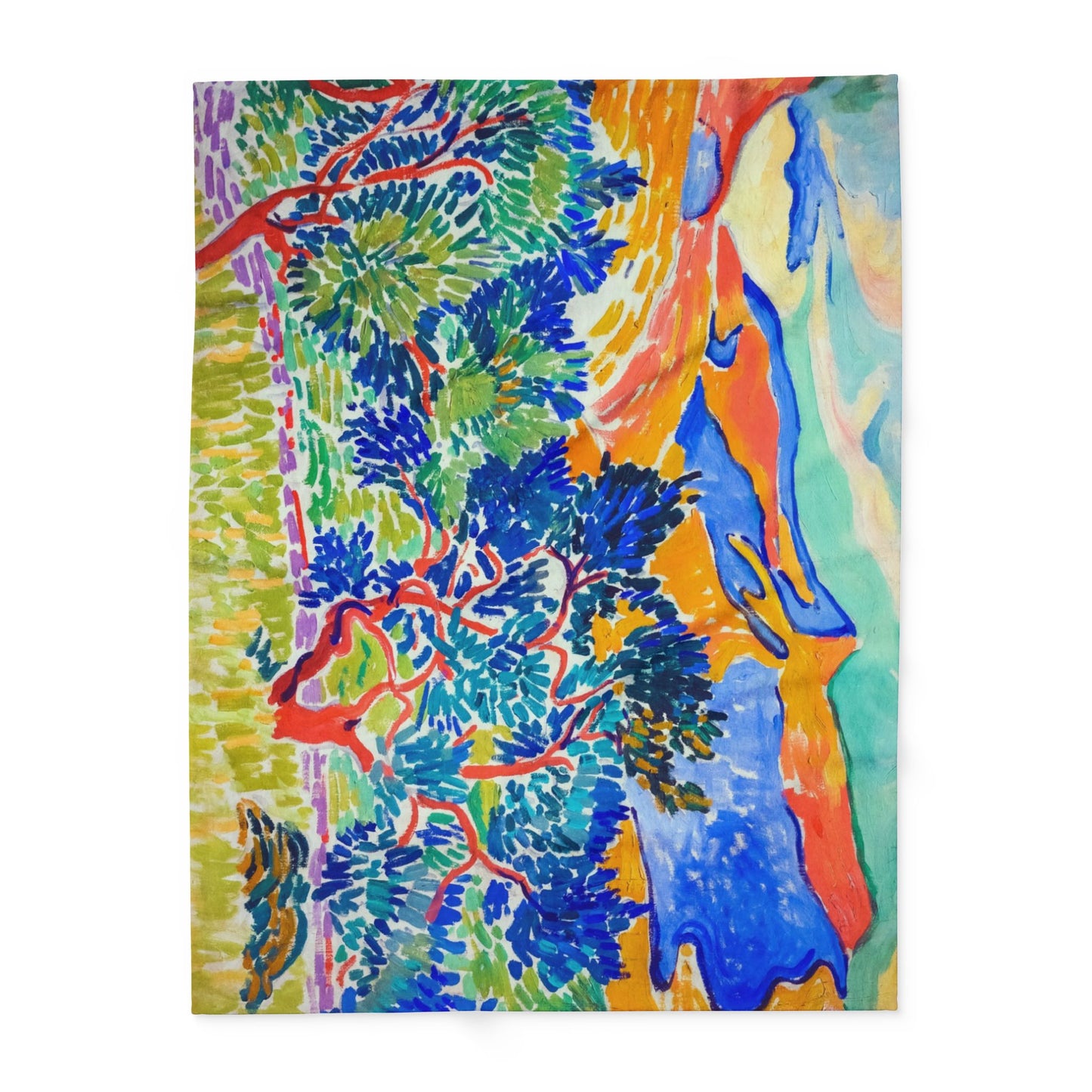 Derain, André - Mountains at Collioure (1905) - Arctic Fleece Blanket