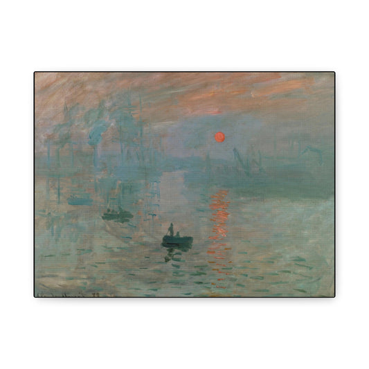 Monet, Claude - Impression, Sunrise (1872) - Canvas Block, unframed