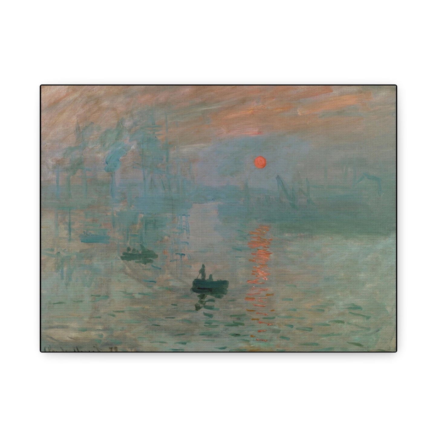Monet, Claude - Impression, Sunrise (1872) - Canvas Block, unframed