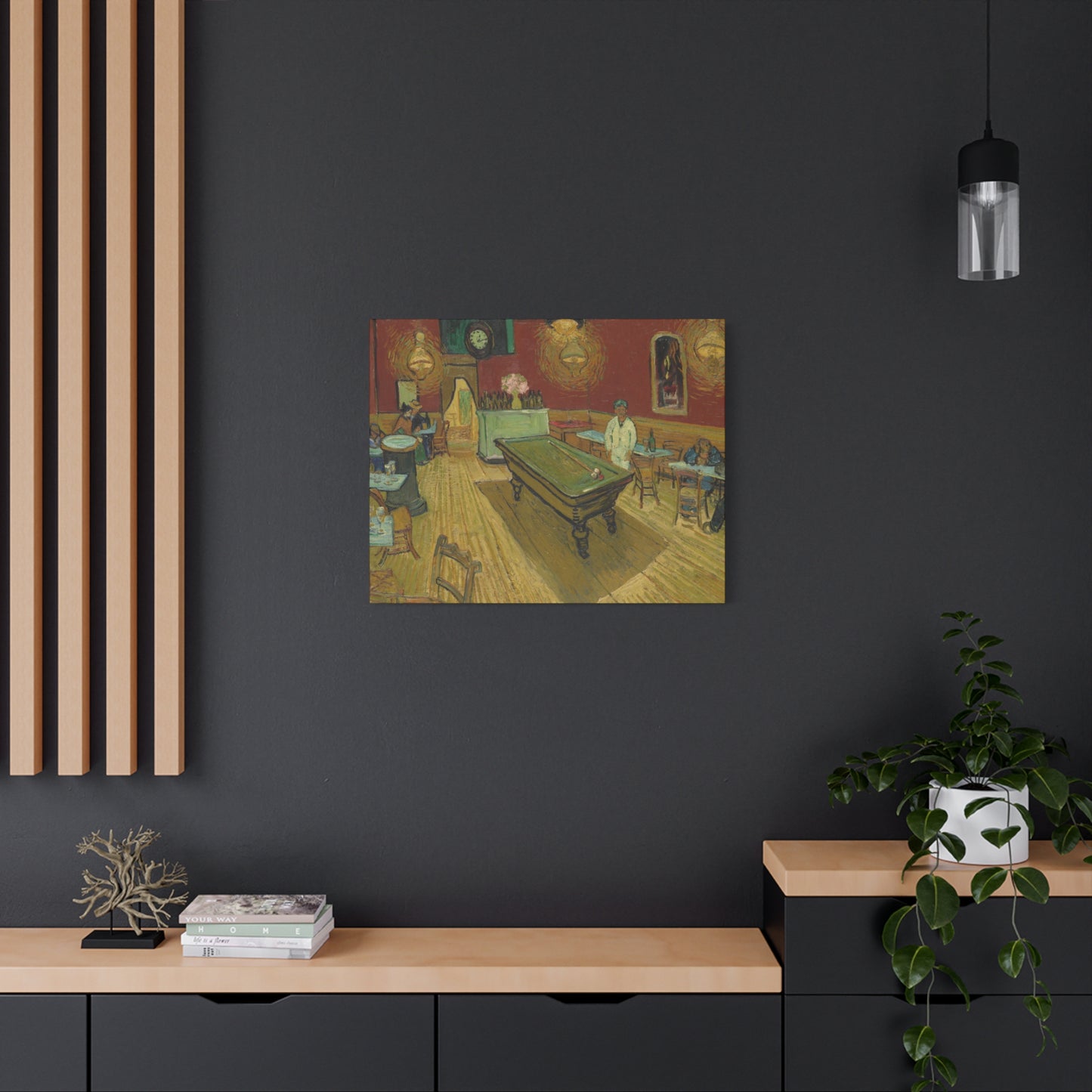 Van Gogh, Vincent - The Night Cafe (1888) - Canvas Block, unframed