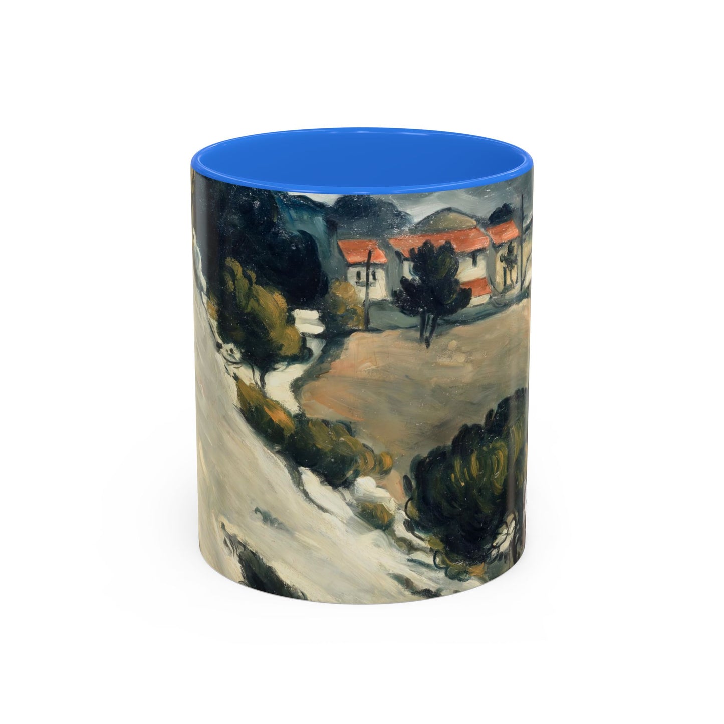 Cézanne, Paul - A Modern Olympia (1874) - Colorful Accent Mugs