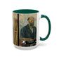 Cézanne, Paul - Portrait of the Artist with a Palette (1890) - Colorful Accent Mugs