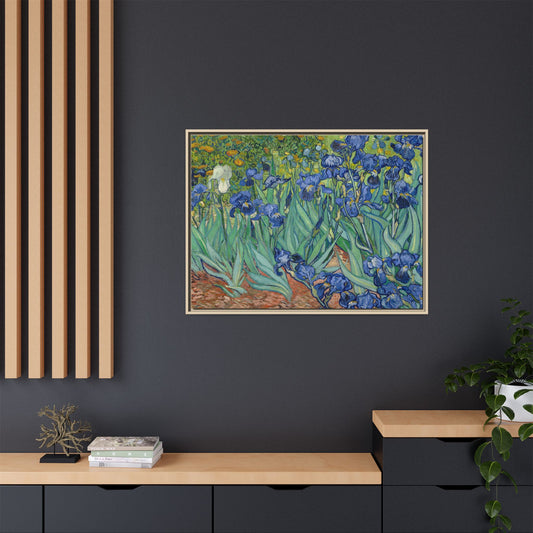 Van Gogh, Vincent - Irises (1889) - Matte Canvas, Framed