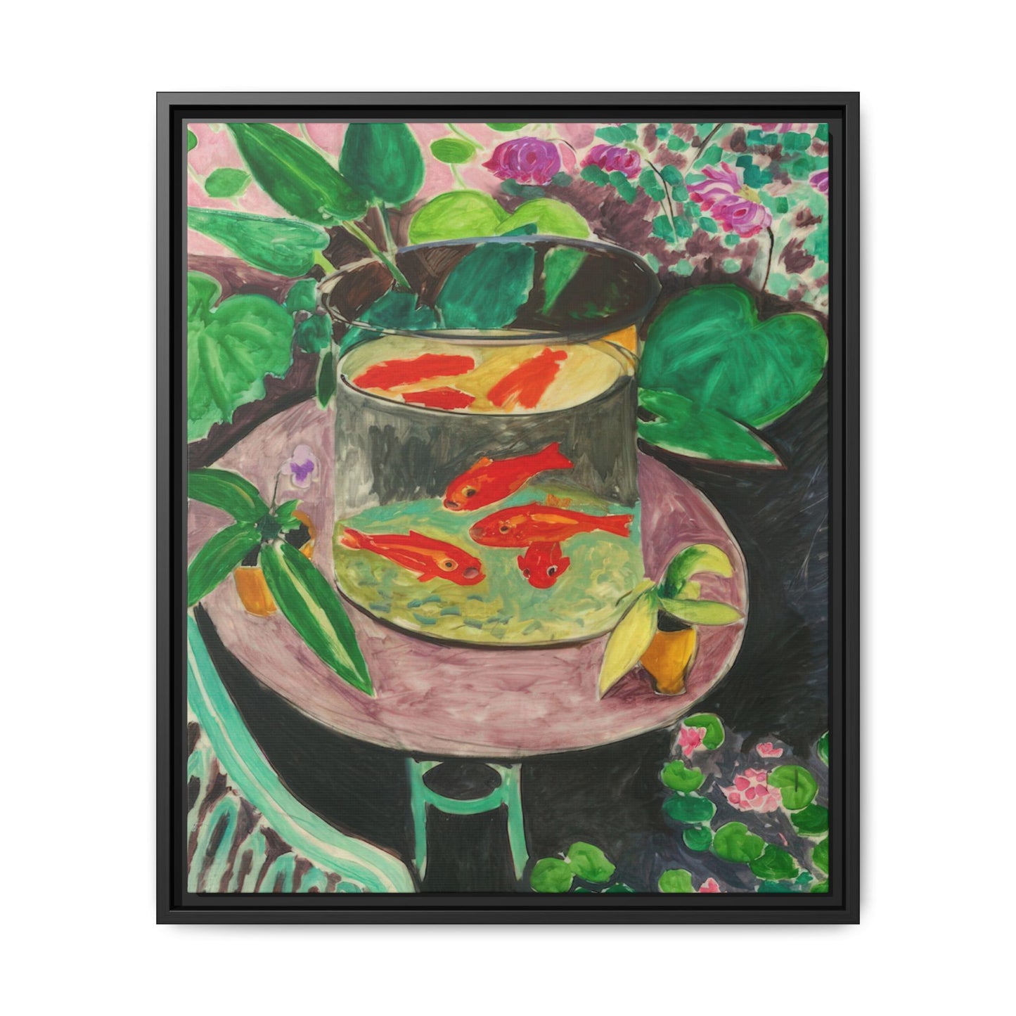 Matisse, Henri - The Goldfish (1912) - Matte Canvas, Framed