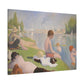 Seurat, Georges - Bathers at Asnières (1884) - Canvas Block, unframed